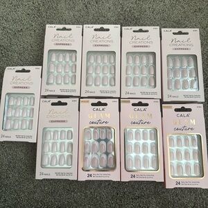 9 sets of CALA glue on nails